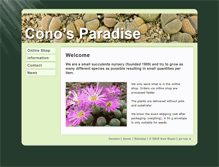 Tablet Screenshot of conos-paradise.com